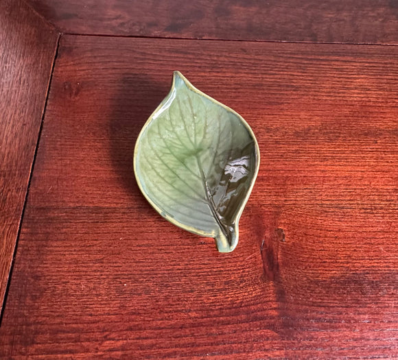 Pressed Leaf Dish- Moss