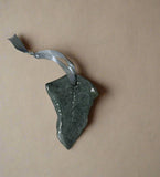 Pressed Leaf Ornament - Slate