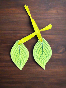 Pressed Leaf Ornament - Light Green